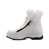 M2S Beyaz Kız Çocuk Yünlü Bot