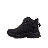 M2S Siyah Erkek Çocuk Cırtlı Kauçuk Bot