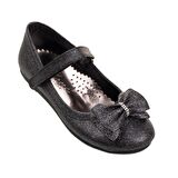 M2S Siyah Sim Kaplama Cırtlı Babet