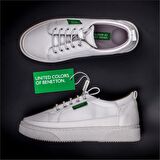 Benetton Beyaz Yumuşak Deri Kadın Sneaker BN 30366