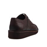 M2S Kahverengi Erkek Hakiki Deri Lazer Günlük Ayakkabı