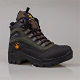 Trend Adımlar Haki Kalın Taban Unisex Trekking Bot