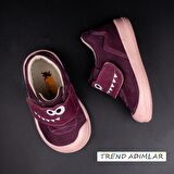 Trend Adımlar Mor Cace Two İlk Adım Bebe Hakiki Nubuk Deri Bot