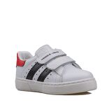 Trend Adımlar Beyaz Erkek Çocuk Mevsimlik Cırtlı Sneaker