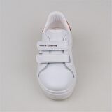 Trend Adımlar Beyaz Erkek Çocuk Mevsimlik Cırtlı Sneaker