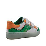 Trend Adımlar Yeşil Cute Monster Işıklı Çocuk Sneaker