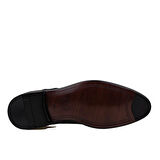 M2S Siyah Rugan Düz Bağcıklı Klasik Ayakkabı