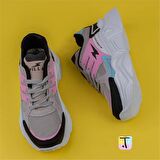 Trend Adımlar Pembe Enerjik Kalın Taban Kadın Sneaker