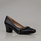 Trend Adımlar Siyah Yandan Taş İşlemeli Özel Üretim Klasik Ayakkabı