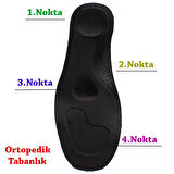 Trend Adımlar Siyah Step Ease Comfort Düz Kadın Lastikli Ayakkabı