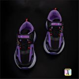 Trend Adımlar Lila Renkli Dokulu Unisex Çocuk New Force Spor Ayakkabı