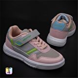 Trend Adımlar Pudra Comfort İçe Basma Destekli Unisex Çocuk Sneaker