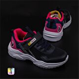 Trend Adımlar Pembe Kalın Hafif Comfortable Unisex Çocuk Sneaker