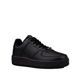 Trend Adımlar Siyah Force Memory Foam Tabanlı Mevsimlik Unisex Sneaker