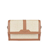 Laura Ashley Taba Hasır İşlemeli Kadın Çapraz Çanta