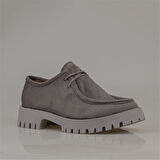 Trend Adımlar Füme Elegans Suede Kadın Oxford Ayakkabı