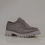 Trend Adımlar Füme Elegans Suede Kadın Oxford Ayakkabı