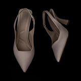 Trend Adımlar Krem Chic Ease Lastikli Kadın Keten Klasik Ayakkabı