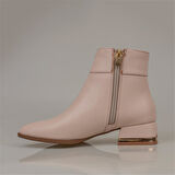 Trend Adımlar Krem Pearl Kadın Klasik Bot