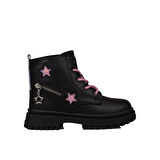 Pepino Siyah Kız Çocuk Yıldız Detaylı Lux Bot