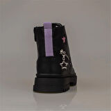 Pepino Siyah Kız Çocuk Yıldız Detaylı Lux Bot