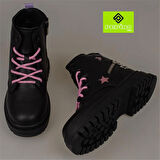 Pepino Siyah Kız Çocuk Yıldız Detaylı Lux Bot