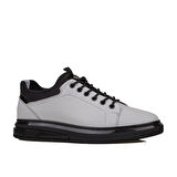 Slayka Beyaz Flex Hakiki Deri Erkek Casual Ayakkabı