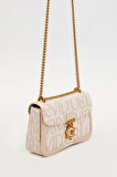 Levidor Krem Zincir Askılı Premium Kadın Çapraz Çanta