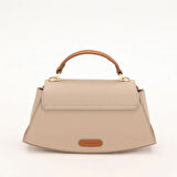 Levidor Vizon Camel Oval Kadın El Çantası