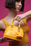 Benetton Sarı Mini Boy Melissa Kadın El Çantası BNT 1449