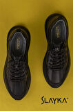 Slayka Siyah Hamada Erkek Hafif Mikro Köpük Casual Ayakkabı