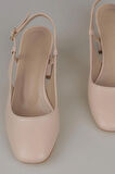 Trend Adımlar Krem Mat Topuklu Kadın Klasik Ayakkabı