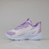 Trend Adımlar Lila Hafif Cırt Cırtlı Fileli Çocuk Spor Ayakkabı