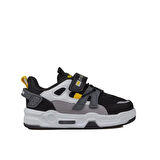 Trend Adımlar Siyah-Beyaz Kaymaz Taban Çocuk Spor Ayakkabı