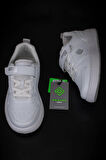 Pepino Beyaz Ultra Hafif Düz Unisex Çocuk Sneaker