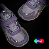 Pepino Lila Kız Çocuk Işıklı Patik Sneaker