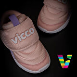 Vicco Pudra Mila Çocuk Ultra Hafif Cırtlı Sneaker