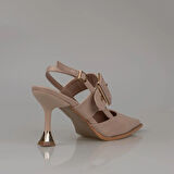 Trend Adımlar Kahverengi Suni Deri Kemerli Kadın Klasik Ayakkabı