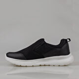 M2S Siyah Alfa Erkek Bağcıksız Spor Ayakkabı