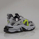 M2S Gri Kalın Taban Enjeksiyon Erkek Spor Ayakkabı