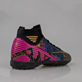 M2S Siyah Erkek Boğazlı Esnek Halı Saha Ayakkabısı