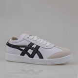 Tayger Beyaz-Siyah Hakiki Deri Unisex Sneaker