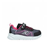 Trend Adımlar Pembe Cırt Cırtlı Hafif Patik Çocuk Sneaker