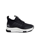 Trend Adımlar Siyah Unisex Patik Lastikli Çocuk Spor Ayakkab