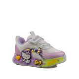 Trend Adımlar Beyaz Kız Çocuk Işıklı Bebe Sneaker