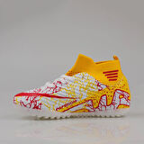 M2S Kırmızı Erkek Boğazlı Esnek Halı Saha Ayakkabısı