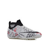 M2S Beyaz-Siyah Erkek Çocuk Boğazlı Halı Saha Ayakkabısı