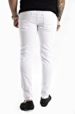 Beyaz Skinny Fit-Ultra Dar Kesim Erkek Kot Pantolon 2004157
