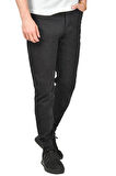 DeepSEA Erkek Siyah Skinny Fit Likralı Paçası Lastikli Jogger Pantolon 2406451