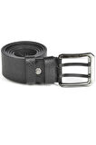 DeepSEA Erkek Siyah Çift Dilli %100 Hakiki Deri 4,5 cm Spor Kemer 2402614